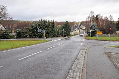 Die B 101 in Mittelsaida soll in naher Zukunft grundhaft ausgebaut werden.
