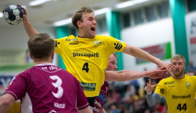 Mit einem 28:27-Erfolg gegen LIT Minden startete der SV 04 Oberlosa perfekt in die Abstiegsrunde der 3. Handball-Liga. Im Bild Torsten Wetzel beim Wurf. Nun stehen die Schwarz-Gelben vor dem nächsten Endspiel. Gegner ist diesmal der ATSV Habenhausen.