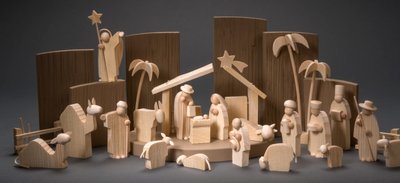 Steht mit zur Wahl: die Figurengruppe "Heilige Nacht" von Günter Reichel.
