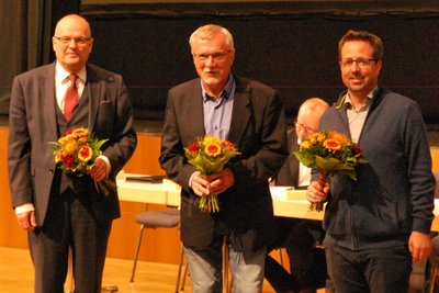 Der neue Haus & Grund-Vorstand: (von links) Marko Lurtz, Wolfgang Reißmann und Mathias Kleinert.