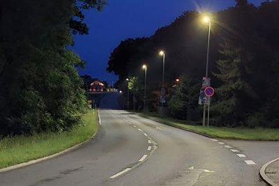 An der Plauenschen Straße in Untermarxgrün brennt wieder Straßenlicht.