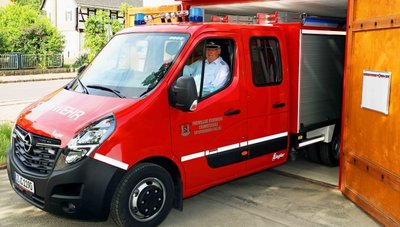 Auch Vize-Wehrleiter Andreas Molder sitzt ab und an hinter dem Steuer des neuen Löschfahrzeugs. 