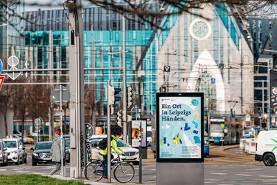 Auch auf dem Augustusplatz in Leipzig wurde auf die Kampagne aufmerksam gemacht.