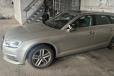 Noch befindet sich der Audi A 4 Avant in der Halle eines Chemnitzer Abschleppdienstes.