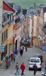 Der Trumpf, mit dem Hohenstein-Ernstthaler nach Meinung des Handels-experten Wolfgang Gröll viel mehr wuchern müsste: die Weinkellerstraße. Gröll schwärmte: "Der Hang, das Flair, das ist einmalig!"