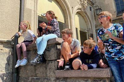 Schule mal ganz anders im August: Beim Abi-Lauf als neuer Schultradition zeigten die Schüler, wie sie sich begeistern können. 