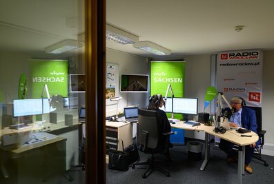 Blick in das neue deutsch-polnische MDR-Hörfunkstudio in Görlitz. Der MDR kooperiert künftig nur mit den polnischen Nachbarn, sondern künftig auch verstärkt innerhalb der ARD.