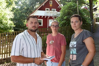 Wollen die Schließung der Kita verhindern (v. l.): Markus Heyde, Anna Becher und Gina Poley.