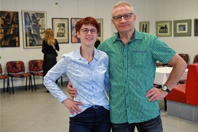 Sylvia und Mario Buschbeck leiten nach dem Tod von Steffen Köllner die Galerie Art-Forum in Burgstädt. 
