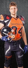 Als American Footballer bei den Vogtland Rebels zählt Alpar Soltesz zur Offensivabteilung.