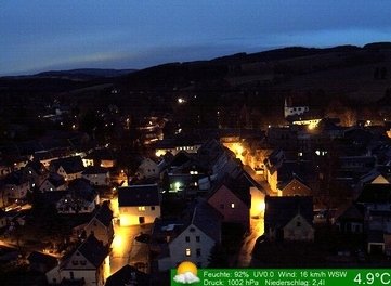 Schlettau am Montagabend.