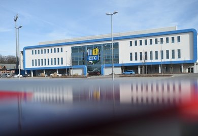 Im Stadion an der Gellertstraße darf bald auch wieder vor Zuschauern gespielt werden.
