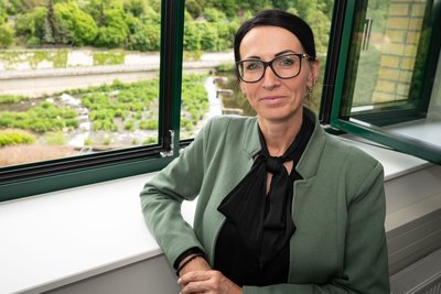Anja Friedrich ist seit einem Jahr Geschäftsführerin des Jobcenters Mittelsachsen. Hier am Standort Mittweida.