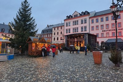 Auf dem Markt spielten zur Eröffnung die Lichtensteiner Turmbläser.