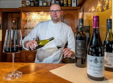 Zu gutem Essen wird im Restaurant von Jens Franke auch guter Wein gereicht. 