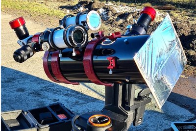 Mit dieser Ausrüstung nahm der Astrofotograf das Video auf, das aus 60 Einzelbildern zusammengesetzt wurde.