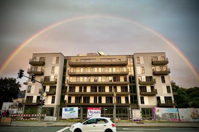 Etwas mehr als 20 Millionen Euro hat der Neubau auf dem ehemaligen Schützenhaus-Areal in Auerbach gekostet.