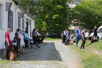 Warten auf die Siegerehrung, hieß es am Sonntag für die Teilnehmer in Lugau.