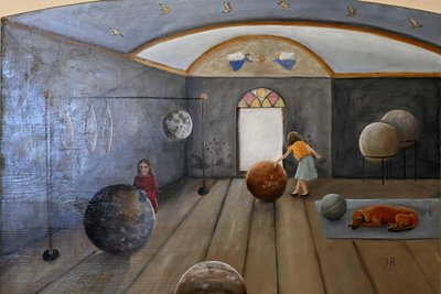 „Planetenwerkstatt“ von Hanna Remestvenska - bauen die Kinder hier an einer künftigen besseren Welt?