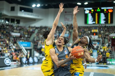 Kevin Yebo beim Spiel der Niners in Ludwigsburg.