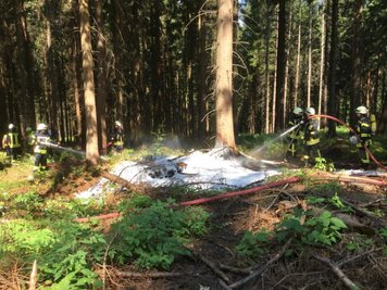 Zu einem Schwelbrand kam es am Samstagvormittag bei Waldkirchen.