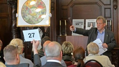 Der Leipziger Auktionator Michael Ulbricht wollte am 30. Juli in Lichtenwalde Gemälde versteigern.