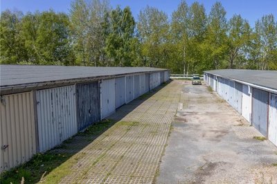 Der Garagenkomplex am Friedensring.