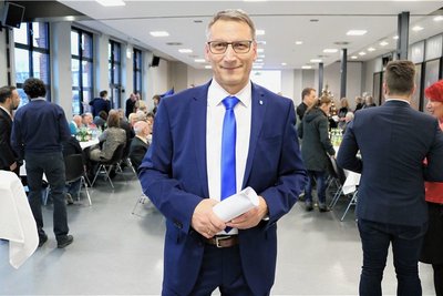 Zum letzten Lichtmess-Empfang in Flöha begrüßte Oberbürgermeister Volker Holuscha 2020 etwa 130 Gäste. 