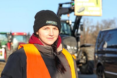 Tanja Turki gilt als Kopf der Bauernproteste im Vogtland. Sie erreichte viel Aufmerksamkeit.