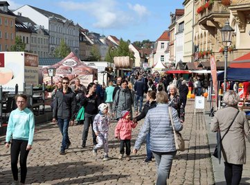 Gut besucht war das Stadtfest Werdau am Samstag.