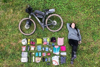 Packliste einmal anders: Was für die Radtour gebraucht wird, stellte Diana Lichtenthal bildlich dar.