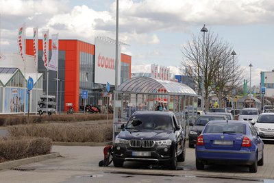 Der Wagen stand auf dem Parkplatz am Toom-Markt im Chemnitz-Center.
