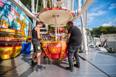 Zum Stadtfest in Aue gehört auch der Rummel mit verschiedenen Fahrgeschäften auf dem Anton-Günther-Platz. Ihn soll es auch dieses Jahr geben.