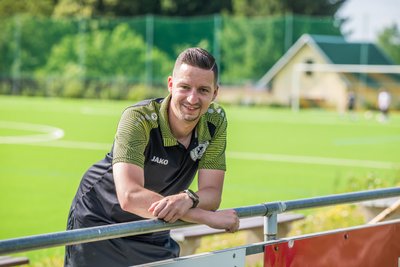 Maik Schettler ist Vorstandsvorsitzender der Abteilung Fußball des ESV Zschorlau.