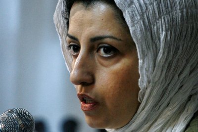 Will weiter für Frauenrechte kämpfen: Narges Mohammadi bei einer Veranstaltung in Teheran im Jahr 2008.