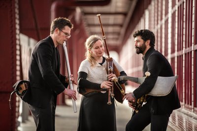 Das Griff Trio aus Belgien macht Dudelsack-Musik.