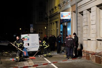 Ein Sprengsatz war am 3. Januar 2019 vor dem AfD-Büro an der Bahnhofstraße in Döbeln detoniert.