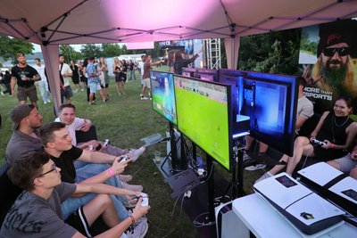 2025 war sie bereits beliebt: die Gaming-Lounge auf dem Breakout-Festival.
