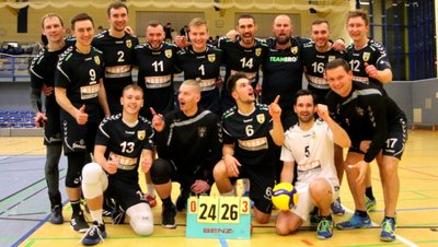 Die Volleyballer des VSV Oelsnitz. 