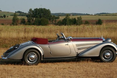 Vom Horch 855 Special Roadster wurden 1938 und 1939 nur sieben Stück gebaut. Der Wagen hatte einen 120 PS starken Achtzylinder-Motor und lief 140 km/h Spitze. Kaufpreis: 22.000 Reichsmark.