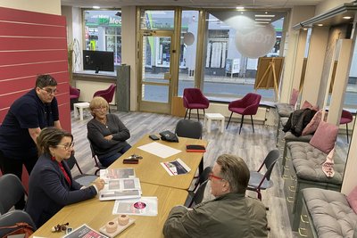 Und so sieht’s im neuen City-Treff aus.