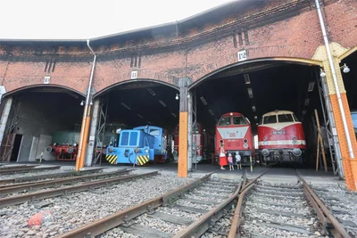 Die Lokschuppen sind die größte Attraktion des Schauplatzes Eisenbahn.