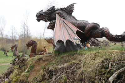 Fabeltiere wie etwa Drachen sind in Blockhausen überall anzutreffen.