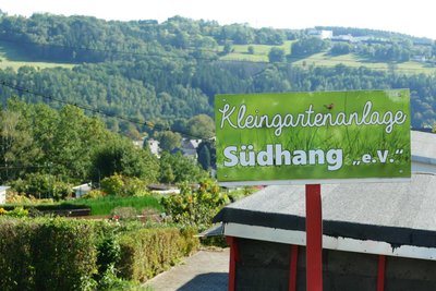 Die Kleingartenanlage „Südhang“ liegt an der Straße Richtung Waldkirchen.