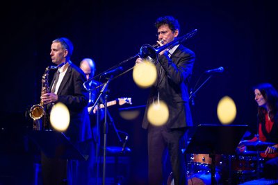 Die Dresdner Galaband sorgte für die musikalische Begleitung des Freiberger Silberballs.