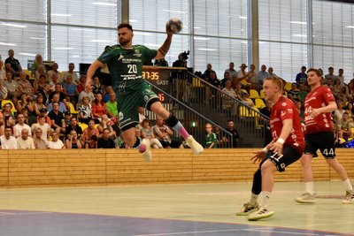 Konnte sich zum Auftakt viermal in die Torschützenliste eintragen: Björn Richter, der zuletzt schon zwei Jahre mit Weinböhla gegen den HSV Dresden gespielt hatte.