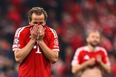 Frust bei Harry Kane. Die Bayern verpassen den Einzug ins Champions-League-Finale.