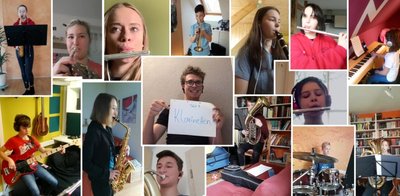 Puzzleteile aus dem Kinderzimmer haben die Musiker von New Generation aus Oederan online zusammengefügt. 