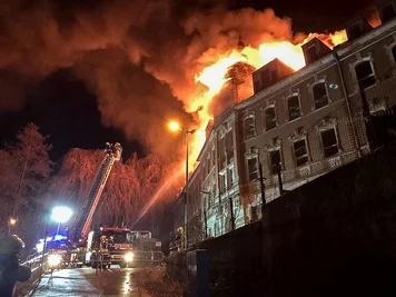 Am Montagabend kam es in Annaberg-Buchholz zu einem Großbrand.