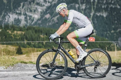 Lukas Kaufmann beim Training in den österreichischen Alpen.